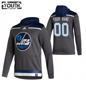 Kinder Winnipeg Jets Custom 2020-21 Reverse Retro Pullover Hooded Sweatshirt